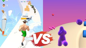 Muscle Rush Vs Blob Runner 3D All Levels Gameplay Android iOS Walkthrough 3DG181