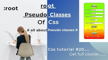 root pseudo class | what is root element in html | css tutorial #20