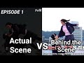 True beauty ep 1 behind the scene  vs actual scene