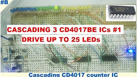 Cascading CD4017 IC for Up To 25 Outputs Part A: Pin Functions
