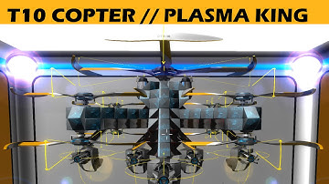 Robocraft // T10 Copter "Plasma King" Heavy Duty