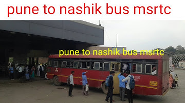 Pune to Nashik MSRTC bus  msrtc bus journey | Cabin ride bus  msrtc Vlog Pune To Nashik road trip