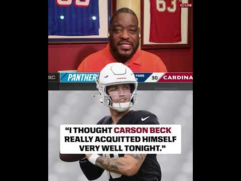 Damien Woody was impressed with Carson Beck's performance in the Hall of Fame game 👏