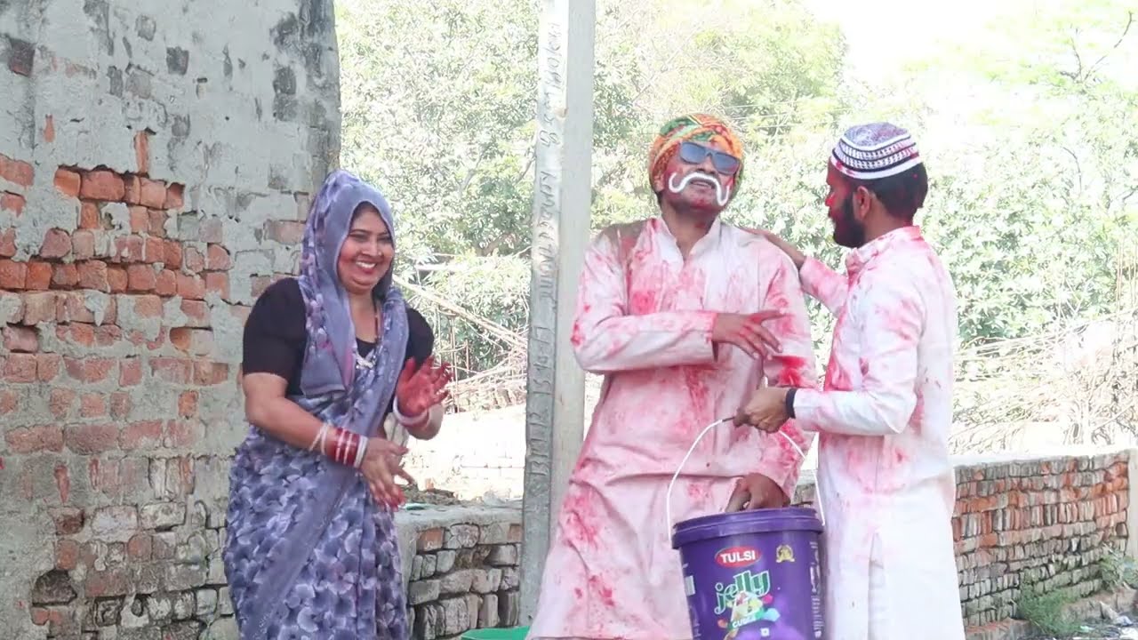 धन्नी ताऊ ने खैली भाभी से होली||Brajkiholee BabitaDevi ki comedyDhanniTaucomedy kamal javiya comedy