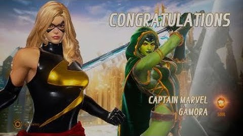 MARVEL VS. CAPCOM: INFINITE Arcade Mode - Gamora and Captain Marvel