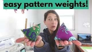 How to sew pattern weights.  Easy scrap busting project.