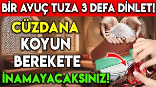 Eli̇ni̇ze Bi̇raz Tuz Koyun Bu Sureyi̇ 3 Defa Sesli̇ Di̇nleyi̇n Ve Cüzdana Koyun Berekete İnanamayacaksiniz