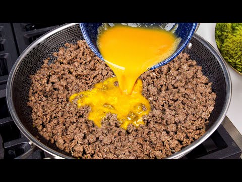 Better than burger! Just add eggs to the ground meat! Easy and delicious recipe, ready in minutes