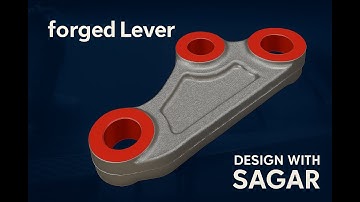 NX CAD Tutorial: Designing a Forged Lever Step-by-Step #designwithsagar #cadtutorial #forging #nxcad