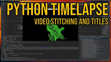 Python coding time-lapse! Stitching wireframe videos and adding titles.