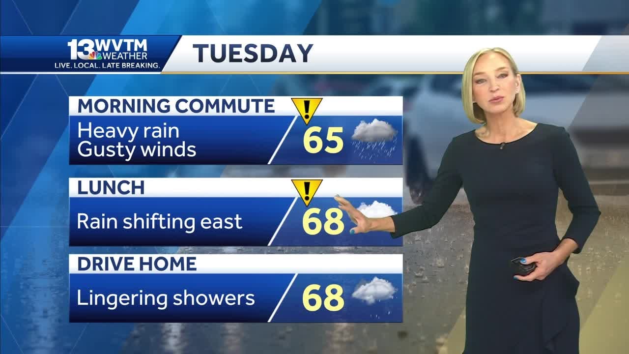 Breezy and wet with a few storms for Central Alabama Tuesday. Much ...