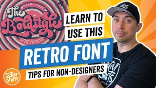 Learn to Use This Retro 70s FREE Font. Tips for Non-Designers. The Boldstyle from Creative Fabrica