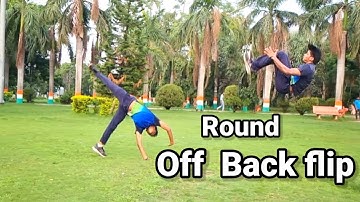 Easiest round off backflip/round of backflip progression #tutorial #parkour#flip