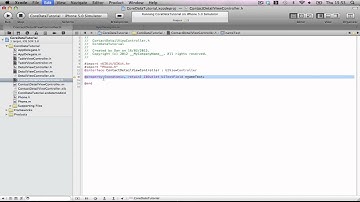 iPhone Core Data Part 4 - Editing