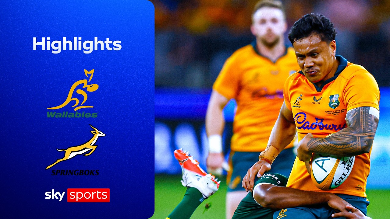 Sin bin CHAOS in extraordinary Perth Test | Australia vs South Africa | Rugby Union Highlights