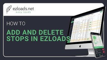 How to Add and Delete Stops in ezLoads