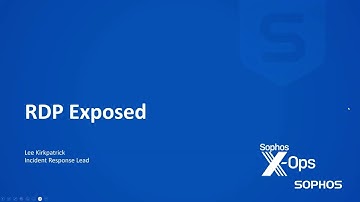 Remote Desktop Protocol: Exposed RDP (is dangerous)