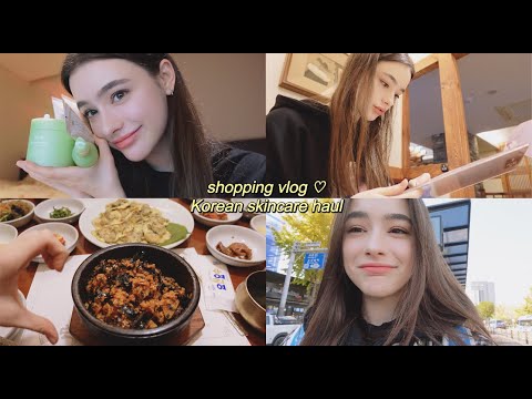 mini VLOG from Seoul♡ huge makeup and skincare cosmetics haul | my first GIVEAWAY! ♡⸜(˃ ᵕ ˂ )⸝