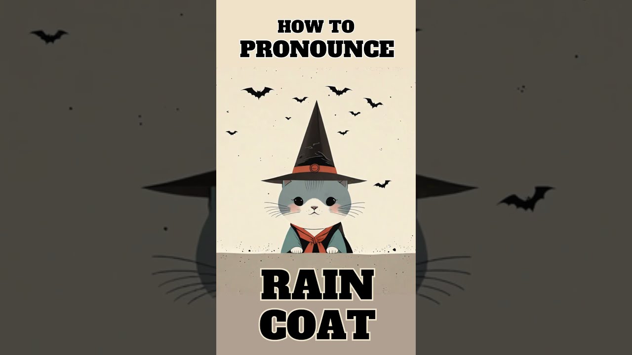 How To Pronounce RAINCOAT YouTube How To Pronounce RAINCOAT YouTube