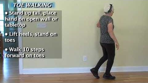 Toe Walking - Balance Exercise - Otago Exercise Program