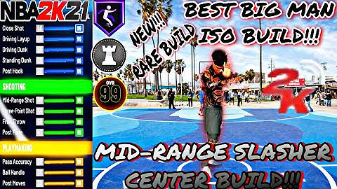 *GAME BREAKING* NEW NBA2K21 RARE MID-RANGE SLASHER BIG MAN CENTER ISO BUILD!!! SPEEDBOOSTING DEMON!