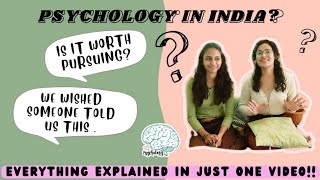 Psychology as a career in INDIA! Everything you need to know.
