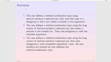 Representing method combinations
