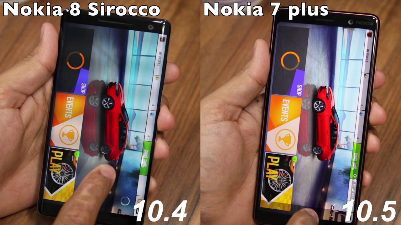 nokia 7 plus vs nokia 8 speed test