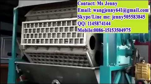 waste paper egg box carton making machinery from China with the single and multi layers drying line