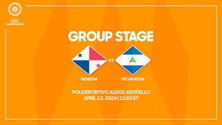 Panama vs Nicaragua | 2024 Concacaf Futsal Championship