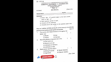 9th class SA-1 social # bit paper 2022#exam #social#viral video #education #trending#9thclass#viral