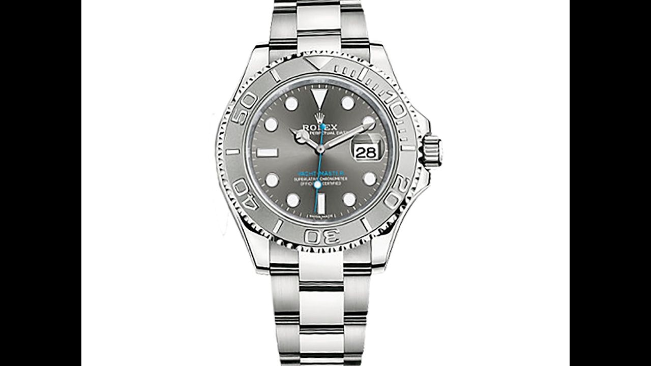 Rhodium Rolex Yachtmaster New model 