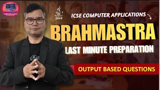Output-Based & MCQ Questions for ICSE Computer Applications | 30-Minute Session with Dr. Santosh