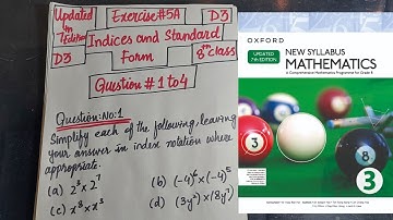 Updated D3| Ex no 5A | Q # 1 to 4 | Oxford New Syllabus updated 7th Edition| book 3 |8th class