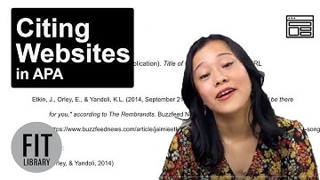Citing Websites in APA