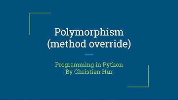 Python:  Polymorphism