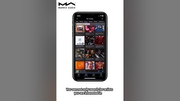 Use hi-res streaming audio service on Matrix element series products