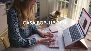 Casa Pop-Up Desk: Experience the Mac touchpad gestures on Casa Touch using the Logi Options+ App Resimi