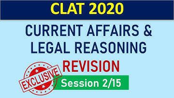 Revision for CLAT 2020 I Session 02