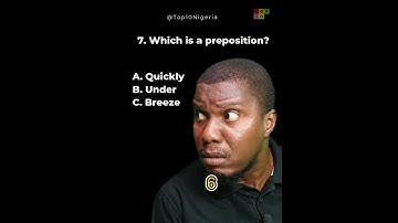 7/20: Which one is a preposition? #quiz  #brainteasers #logicgames