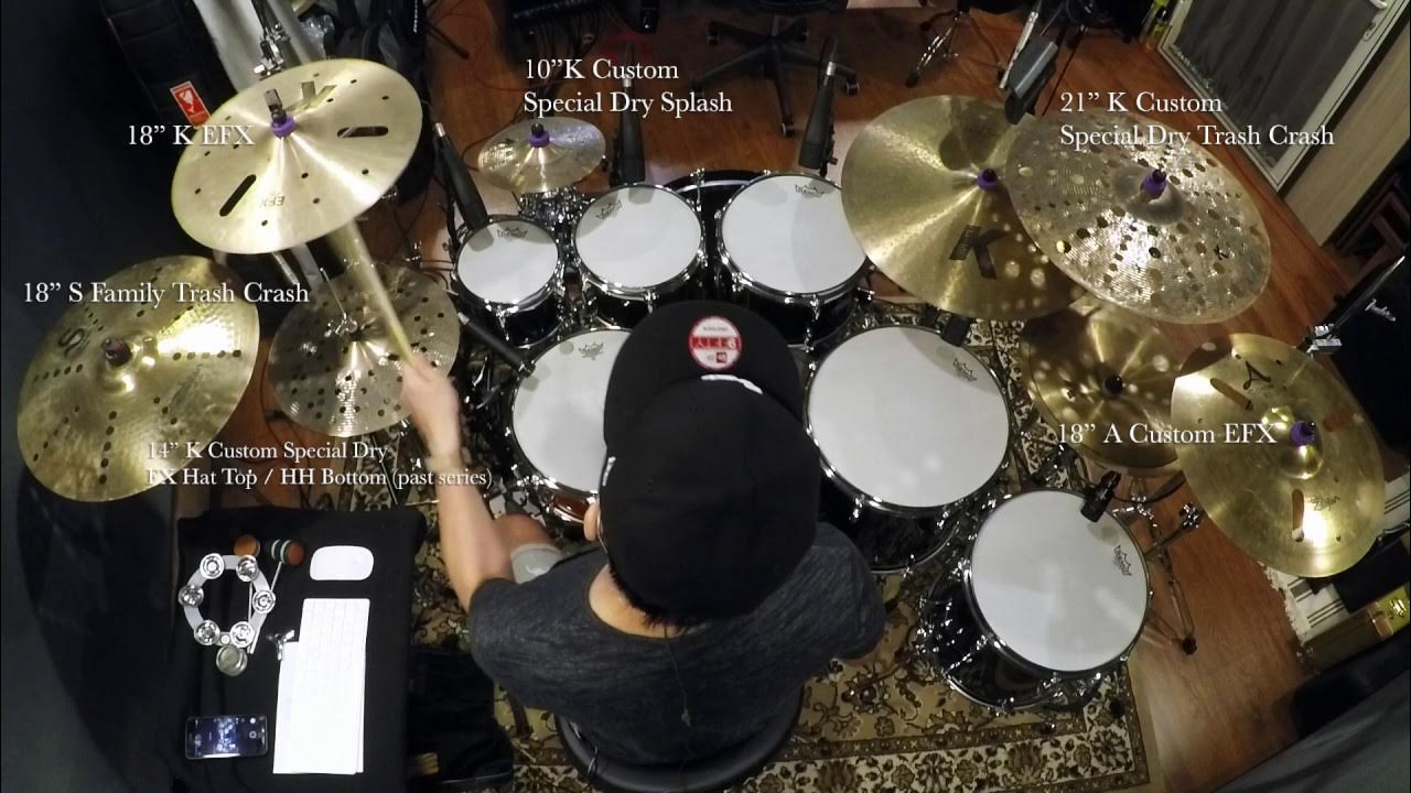 WenShuo 文碩 Zildjian EFX Cymbals Comparison YouTube