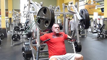 Banded Hammer Converging Chest x 9 rest pause used 3rd set...