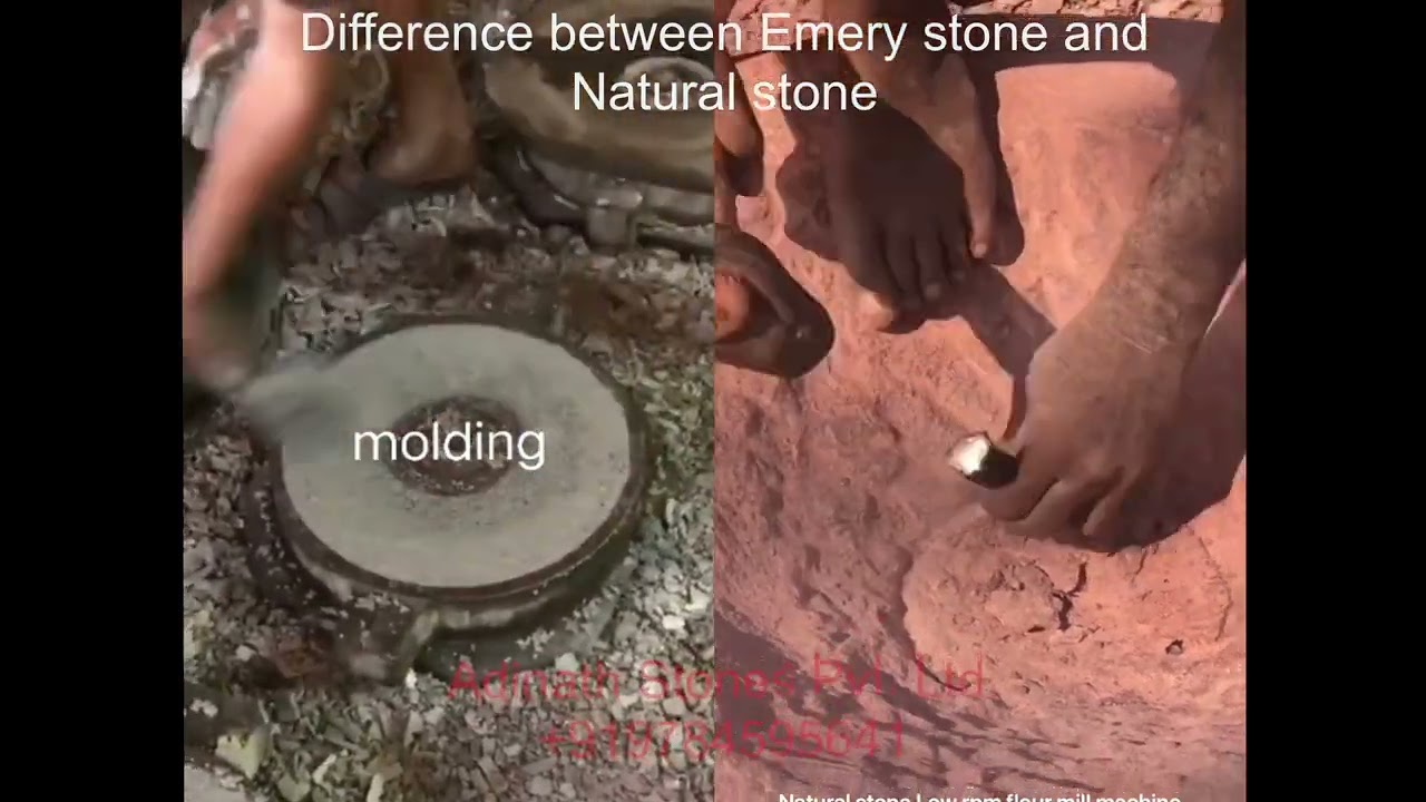 Difference between emery stone and natural stone mills