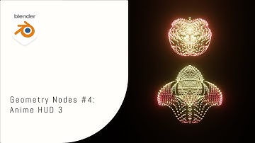 Blender Tutorial | Geometry Nodes #4: Anime HUD 3