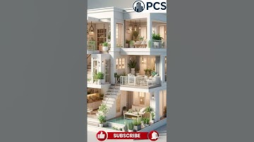 Elegant Bungalow | Dream Home Look Rendering Tutorial in 3ds Max + AutoCAD #shorts