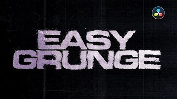How to create EASY GRUNGE/DISTRESSED text on RESOLVE - No plugins