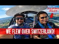 I FLEW ABOVE Switzerland! Swiss Alps Tour with Valdecott Aviation