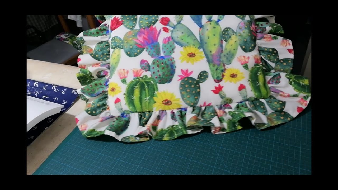 346🎀Cuscino sedia con volant