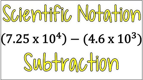 How to Easily Subtract BIG Numbers Using Scientific Notation