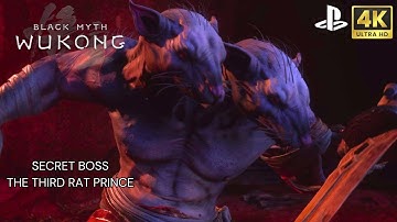 BLACK MYTH: WUKONG- HOW TO UNLOCK SECRET BOSS THE THIRD RAT PRINCE - 2ND CHAPTER QUEST (4K 60FPS)
